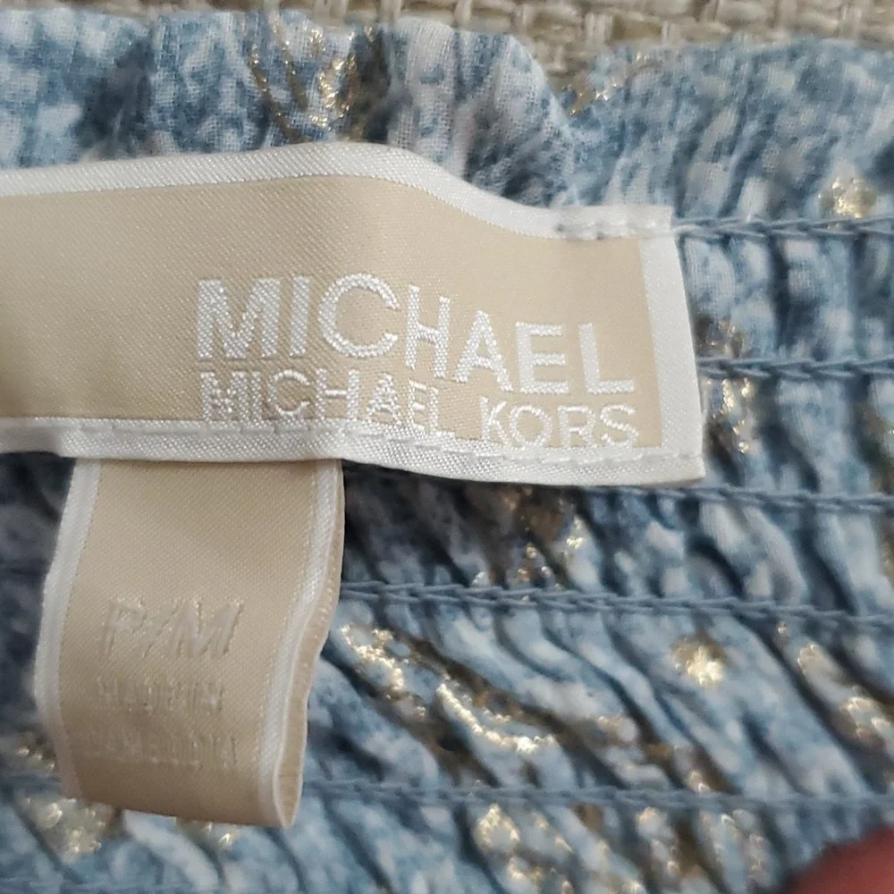 Michael Kors Dress frilly & fancy teal blue PM